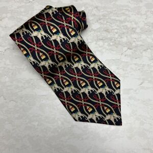 The Custom Shop Silk‎ Necktie Elephant Print Novelty Pattern Designer Tie